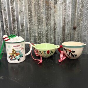 Pioneer Woman Ornaments-3 piece set